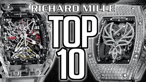 LOS 10 RICHARD MILLE MAS CAROS Y EXCLUSIVOS .